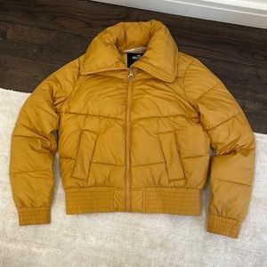 Yellow Hollister Puffer Jacket